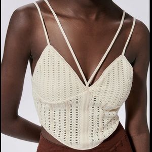 • Zara • Mesh Corset Top